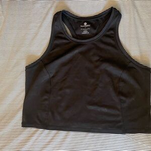 90 Degree By Reflex Black Sleeveless Crop Tank Top